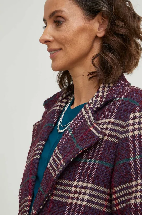 lila Answear Lab kabát gyapjú keverékből