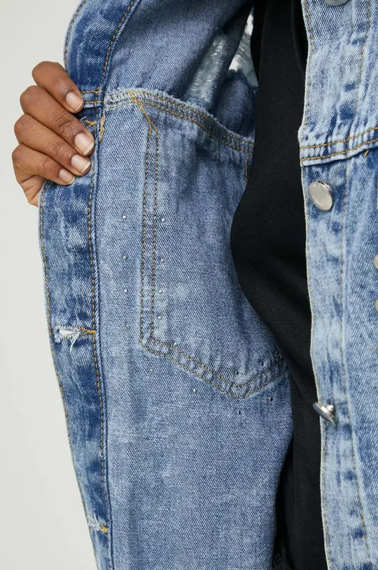 Answear Lab kurtka jeansowa X kolekcja limitowana SISTERHOOD