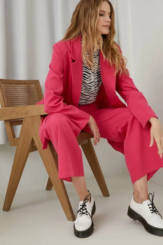 розовый Комплект - пиджак и брюки Answear Lab Женский