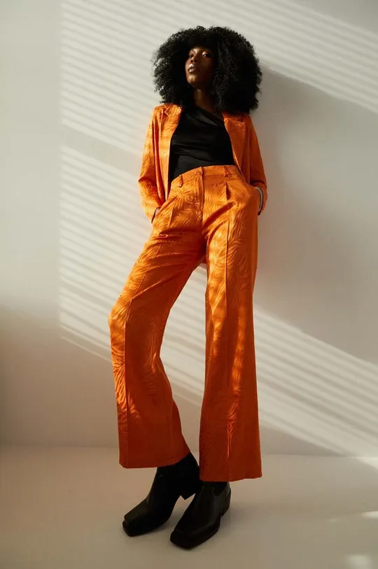 Σακάκι Answear Lab πορτοκαλί
