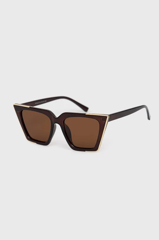 brązowy Answear Lab okulary przeciwsłoneczne POLARYZACJA Damski