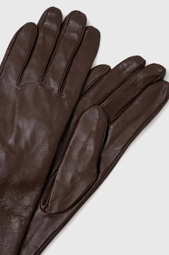 Δερμάτινα γάντια Answear Lab καφέ