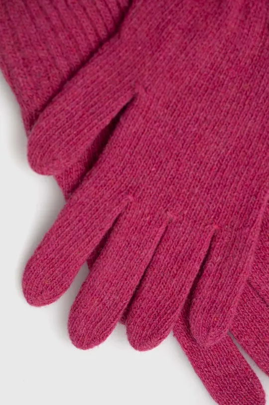 Μάλλινα γάντια Answear Lab ροζ