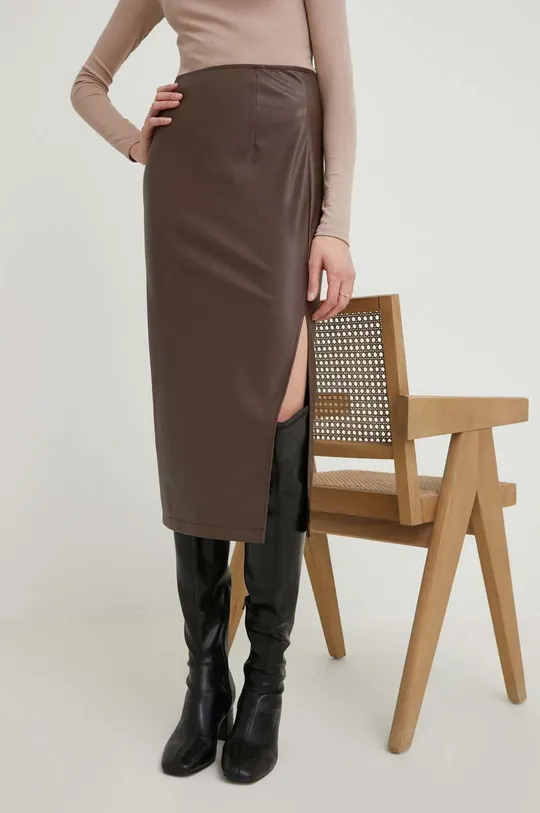 коричневый юбка Answear Lab Женский