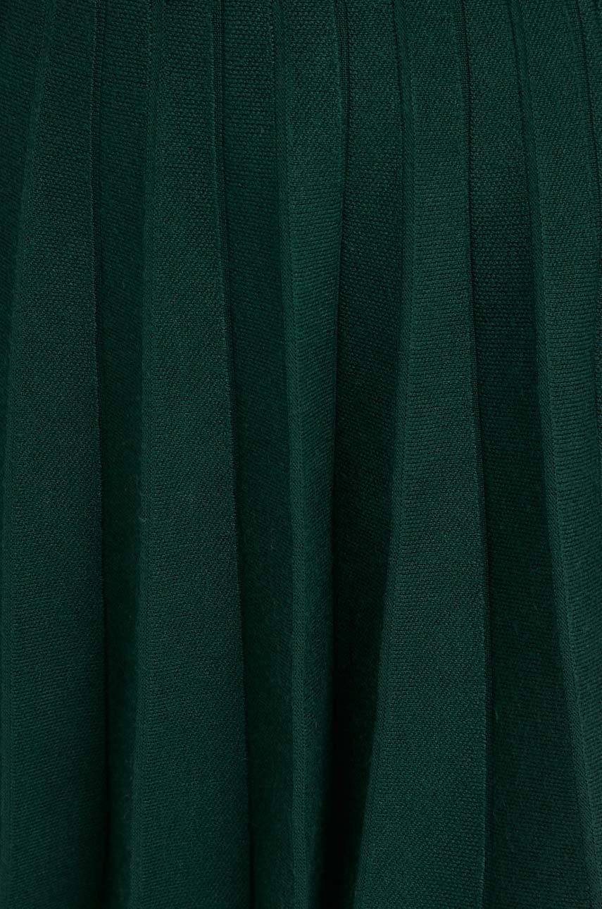 Answear Lab spódnica kolor zielony mini rozkloszowana