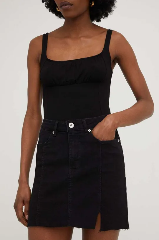 μαύρο Τζιν φούστα Answear Lab Γυναικεία