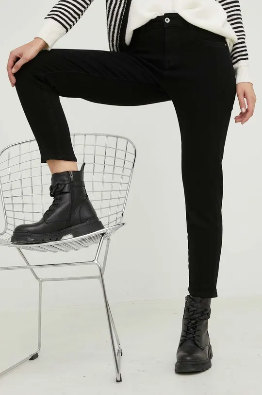 μαύρο Τζιν παντελόνι Answear Lab Mom Jeans Γυναικεία