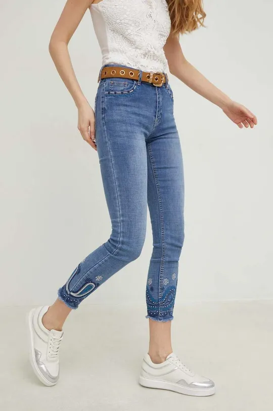 niebieski Answear Lab jeansy X kolekcja limitowana SISTERHOOD Damski