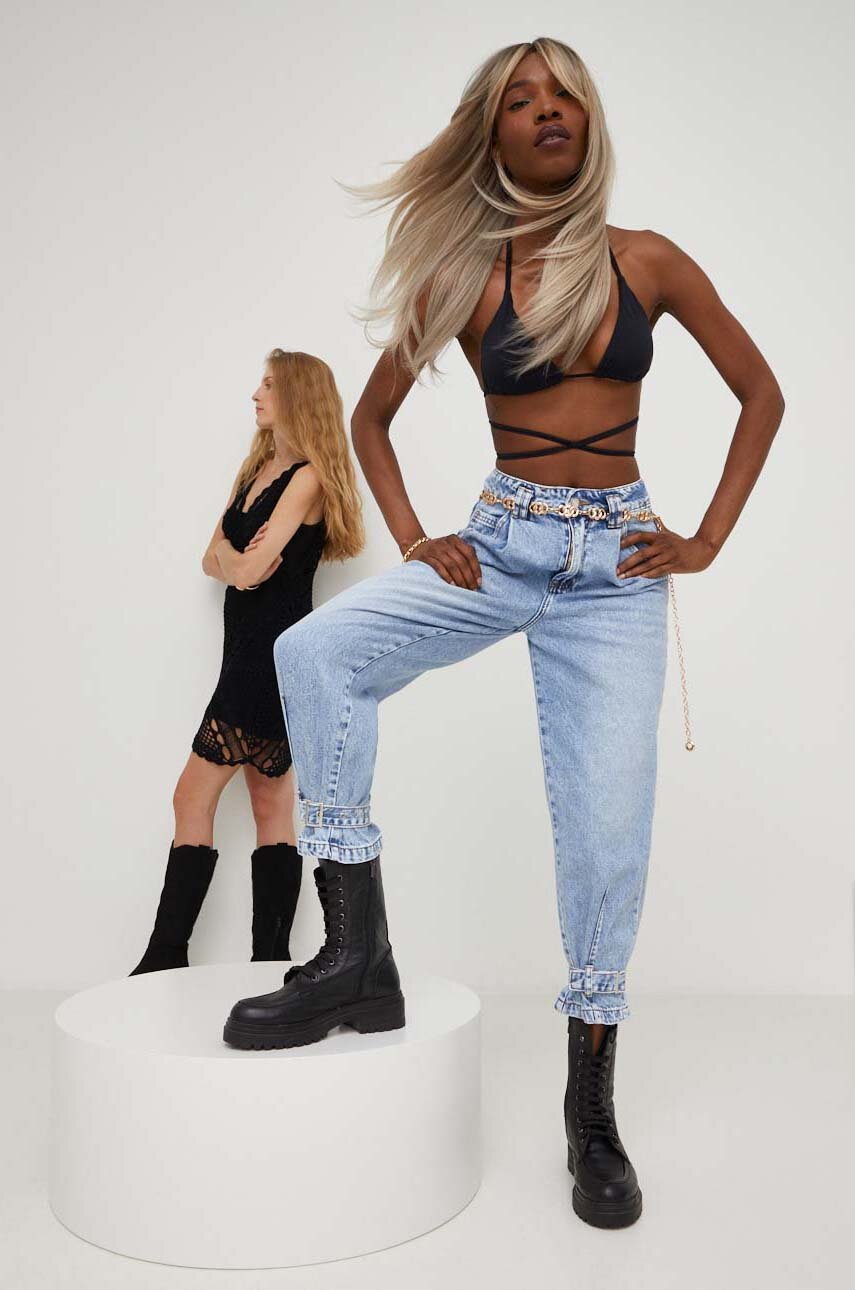 niebieski Answear Lab jeansy Damski