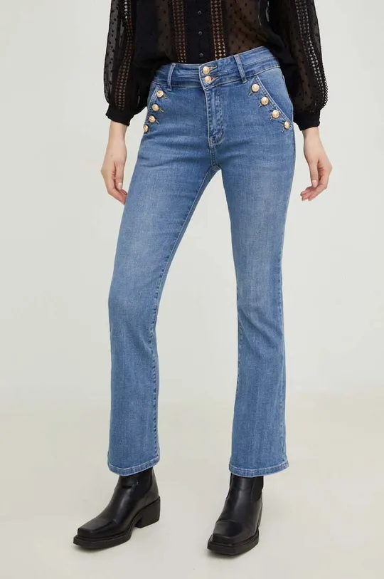 niebieski Answear Lab jeansy PREMIUM JEANS Damski