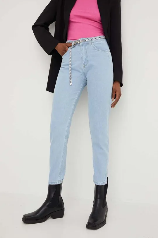 niebieski Answear Lab jeansy X kolekcja limitowana SISTERHOOD Damski