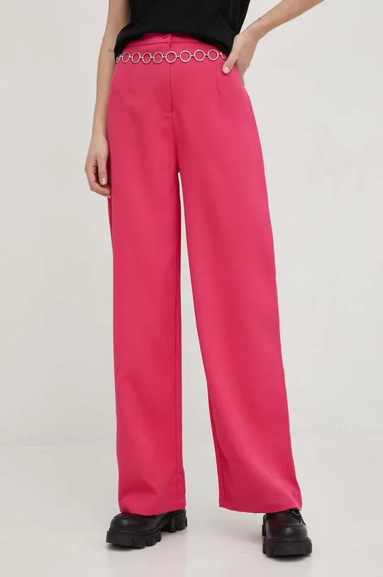 różowy Answear Lab spodnie Damski