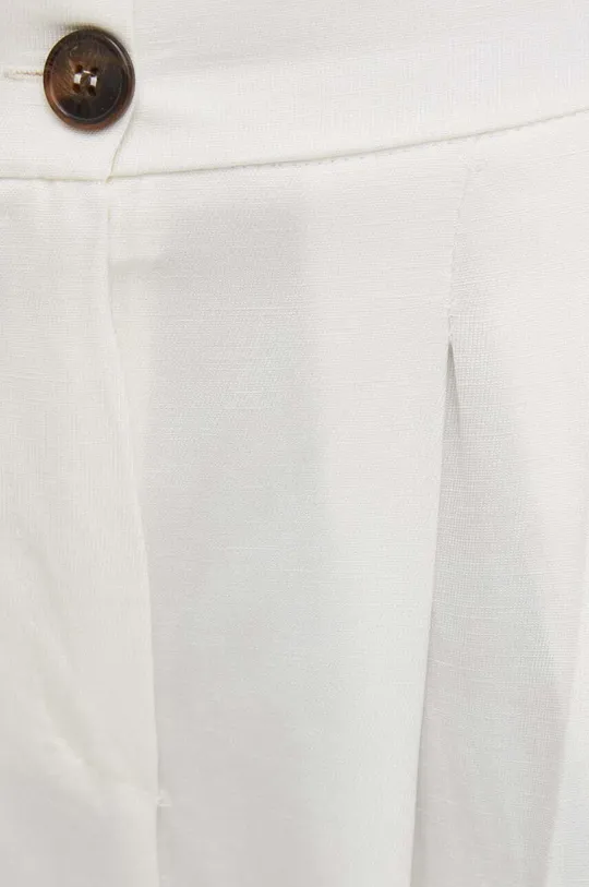 λευκό Παντελόνι με λινό Answear Lab