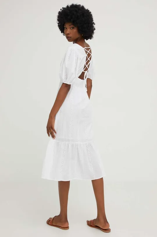 λευκό Βαμβακερό φόρεμα Answear Lab Γυναικεία