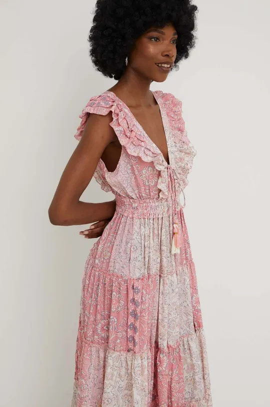 ροζ Μεταξωτό φόρεμα Answear Lab