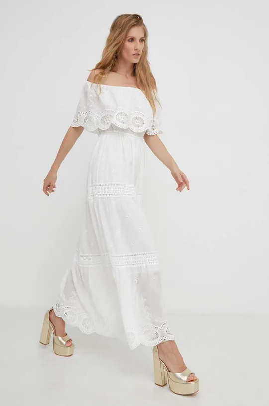 Answear Lab sukienka X kolekcja limitowana BE SHERO biały