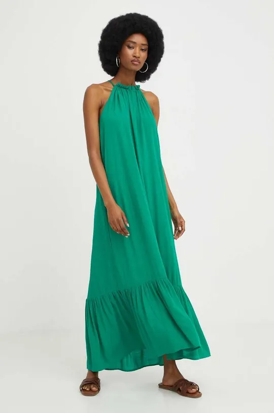 zielony Answear Lab sukienka X kolekcja limitowana BE SHERO Damski