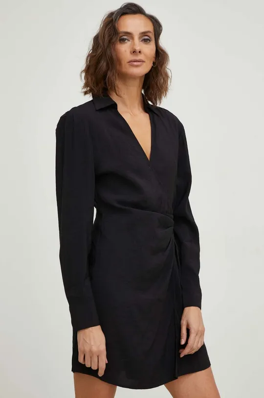 czarny Answear Lab sukienka X kolekcja limitowana SISTERHOOD Damski