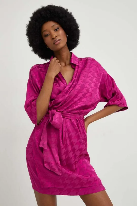 Φόρεμα Answear Lab X limited collection SISTERHOOD ροζ