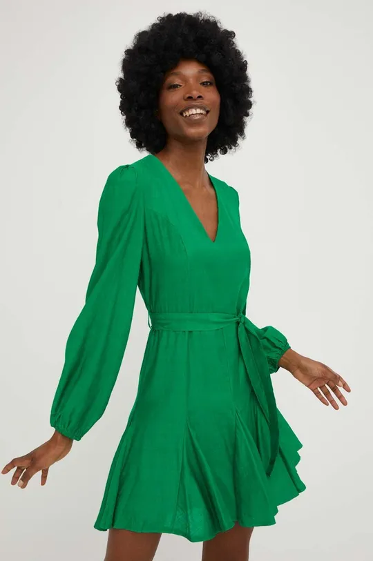 πράσινο Βαμβακερό φόρεμα Answear Lab Γυναικεία