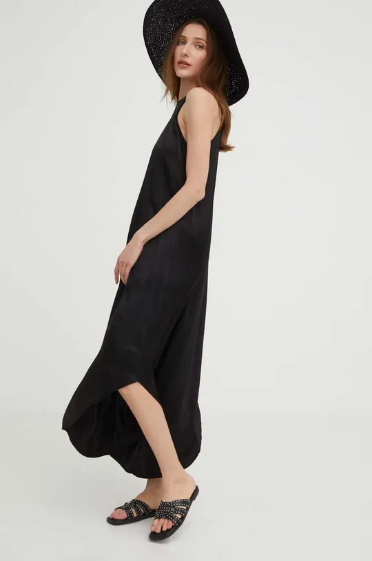 μαύρο Μεταξωτό φόρεμα Answear Lab