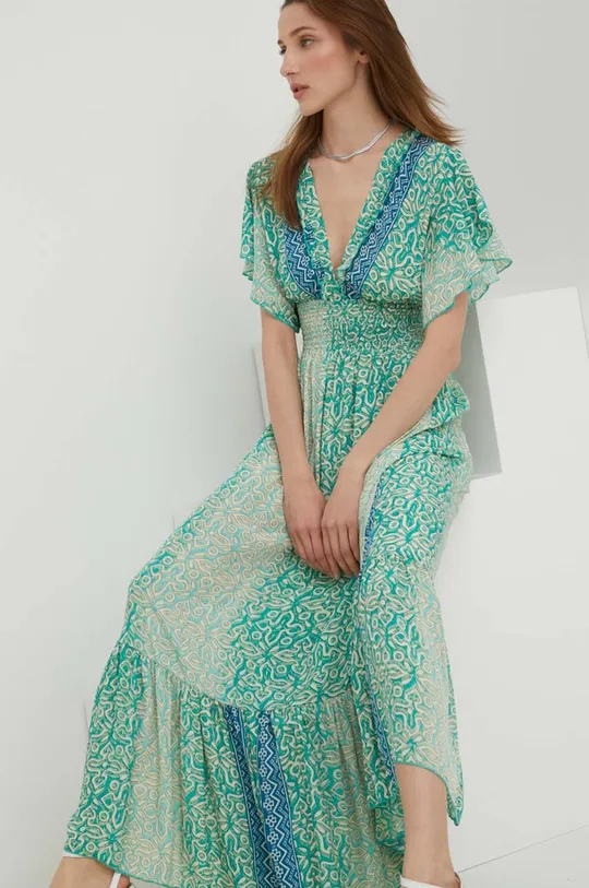 πράσινο Μεταξωτό φόρεμα Answear Lab