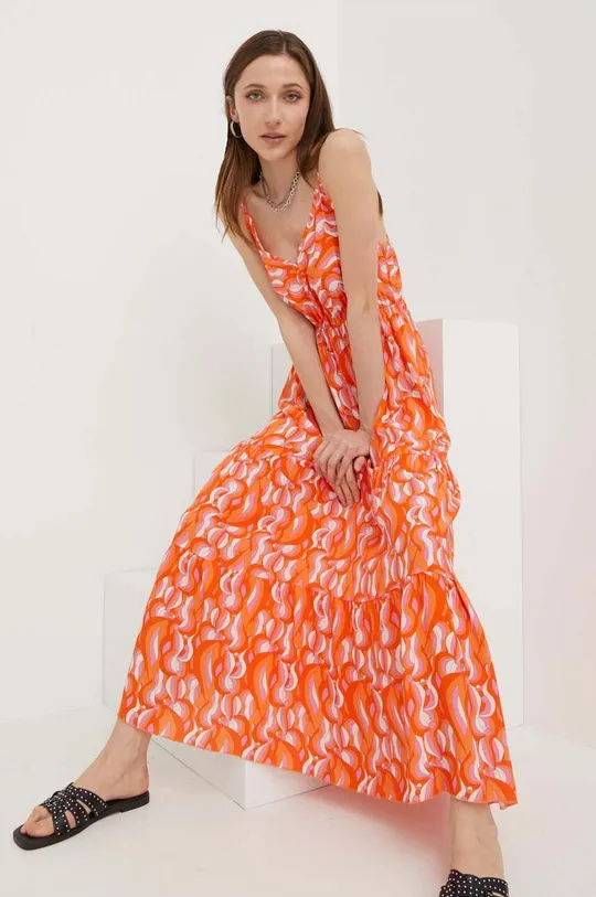 оранжевый Платье Answear Lab