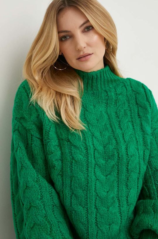 zelená Vlněný svetr Answear Lab