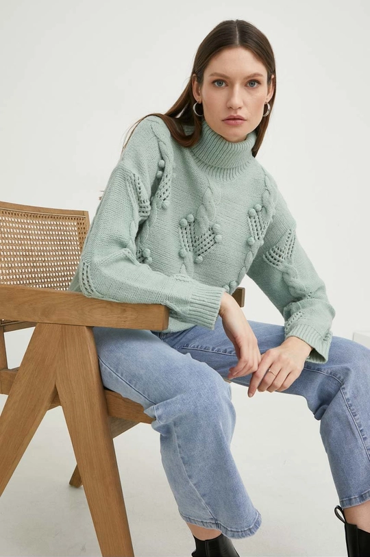 zielony Answear Lab sweter Damski