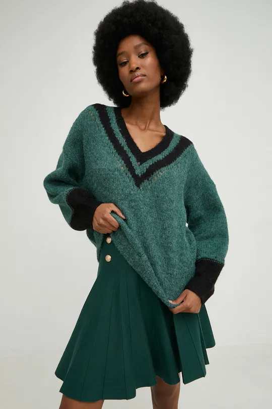 zelená Vlnený sveter Answear Lab Dámsky