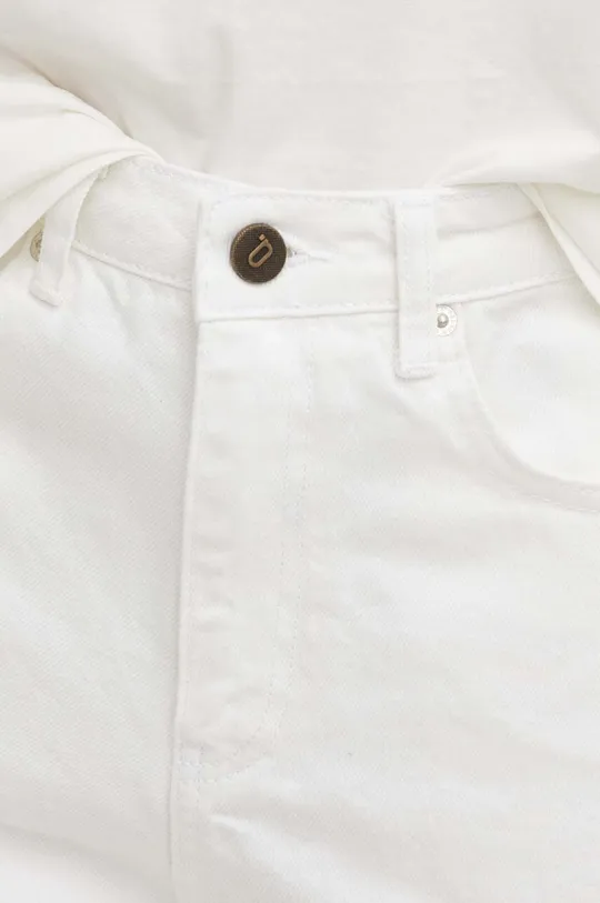 белый Хлопковые джинсовые шорты Answear Lab