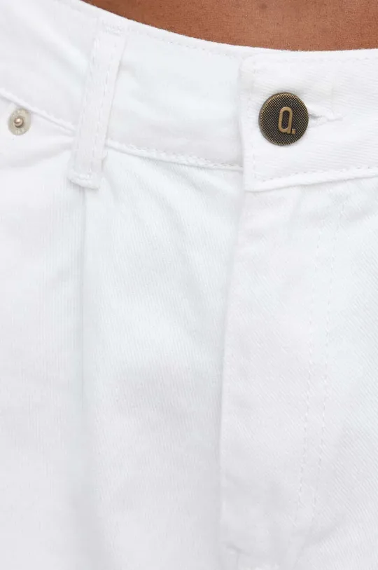 biały Answear Lab szorty jeansowe X kolekcja limitowana BE SHERO