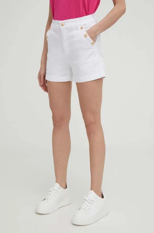 biela Rifľové krátke nohavice Answear Lab Dámsky