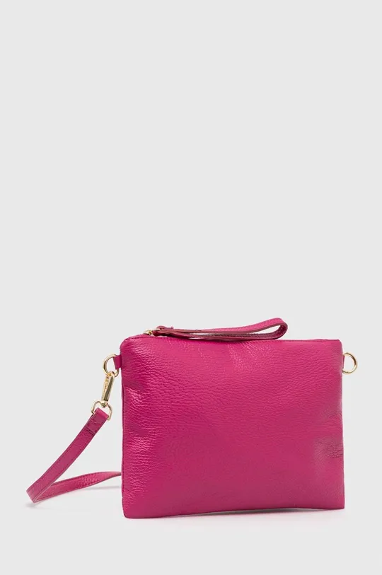 δερμάτινη τσάντα Answear Lab ροζ