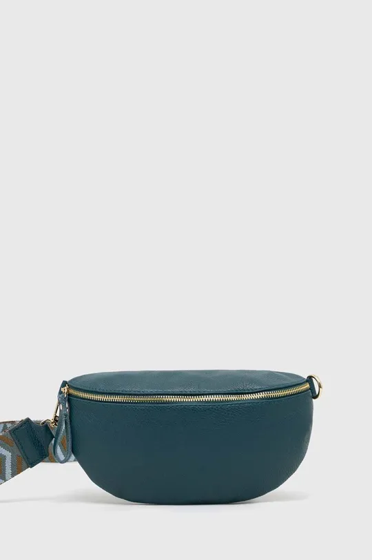 τιρκουάζ δερμάτινη τσάντα φάκελος Answear Lab Γυναικεία