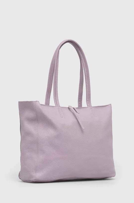 Usnjena torbica Answear Lab vijolična