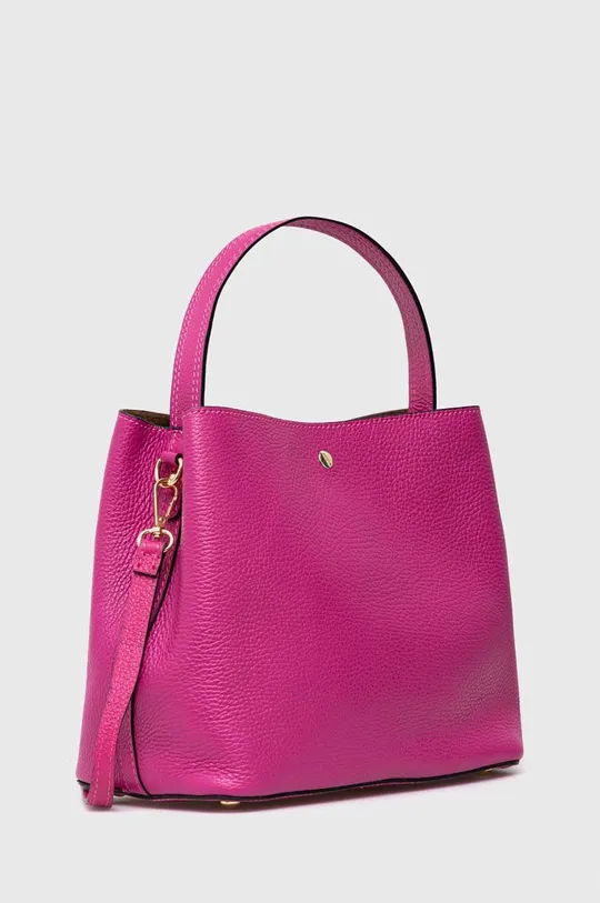 Δερμάτινη τσάντα Answear Lab  X limited collection SISTERHOOD ροζ