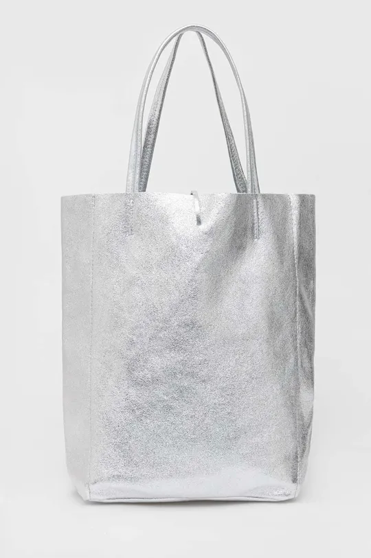 ezüst Answear Lab bőr táska X limited collection SISTERHOOD Női