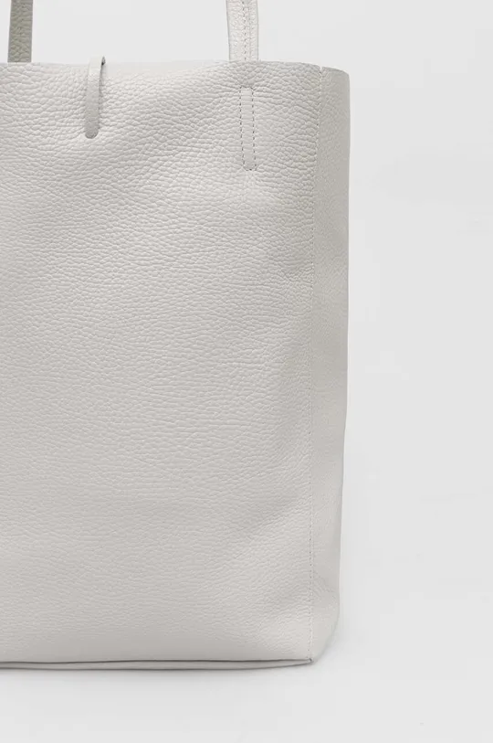 sivá Kožená kabelka Answear Lab