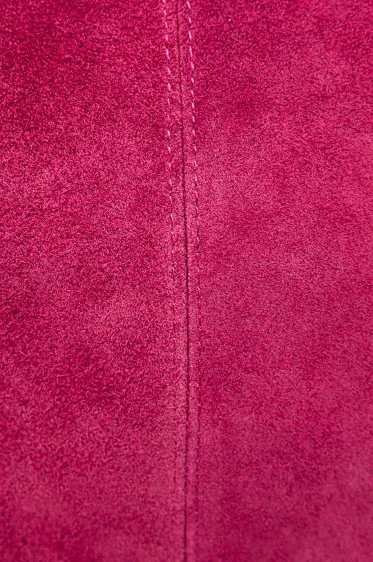 roza Torba od brušene kože Answear Lab