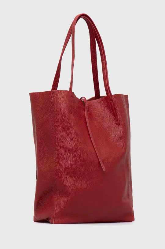 Δερμάτινη τσάντα Answear Lab κόκκινο