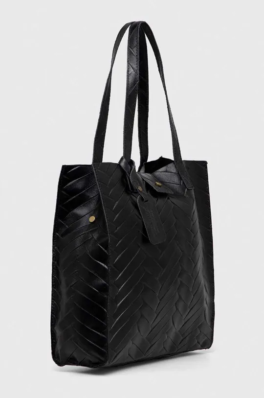 Δερμάτινη τσάντα Answear μαύρο