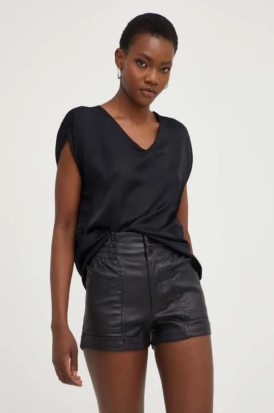 μαύρο Μπλουζάκι Answear Lab Γυναικεία