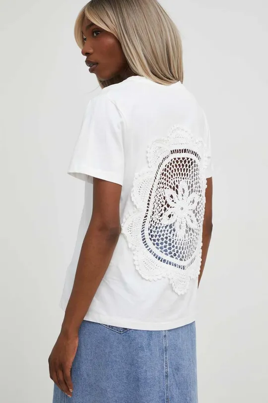 λευκό Βαμβακερό μπλουζάκι Answear Lab X limited collection BE SHERO Γυναικεία