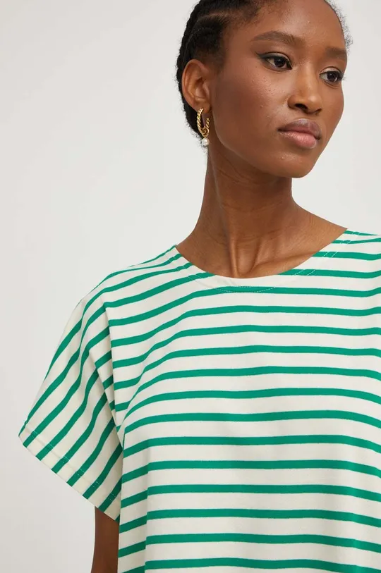 πράσινο Βαμβακερό μπλουζάκι Answear Lab