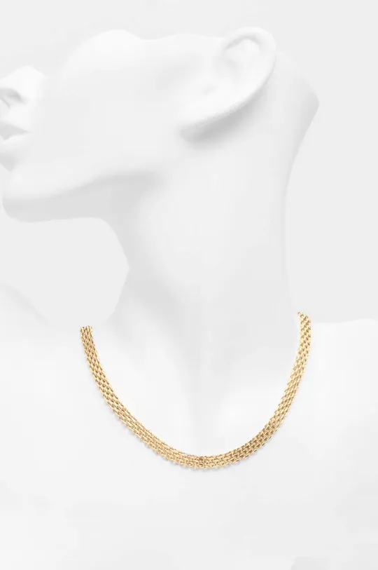 zlata Pozlačena ogrlica Answear Lab