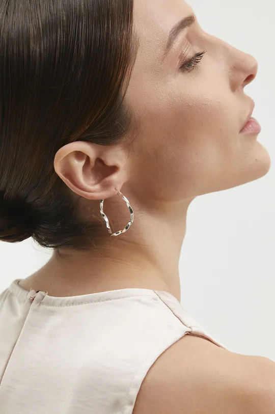 ασημί Ασημένια σκουλαρίκια Answear Lab Γυναικεία