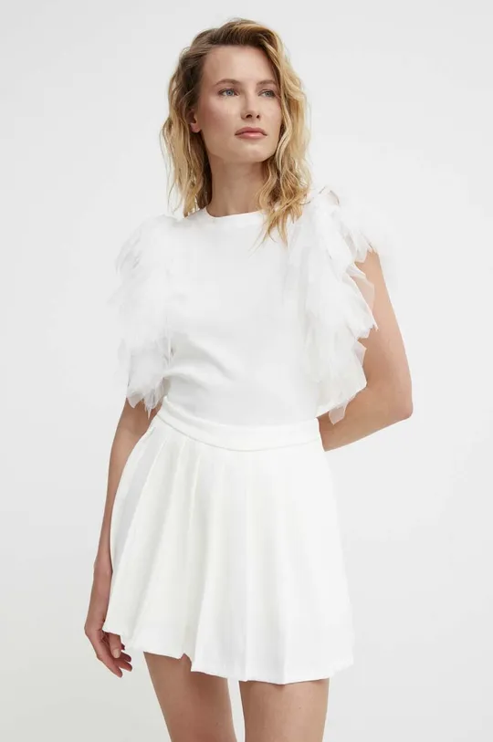 λευκό Μπλουζάκι Answear Lab Γυναικεία