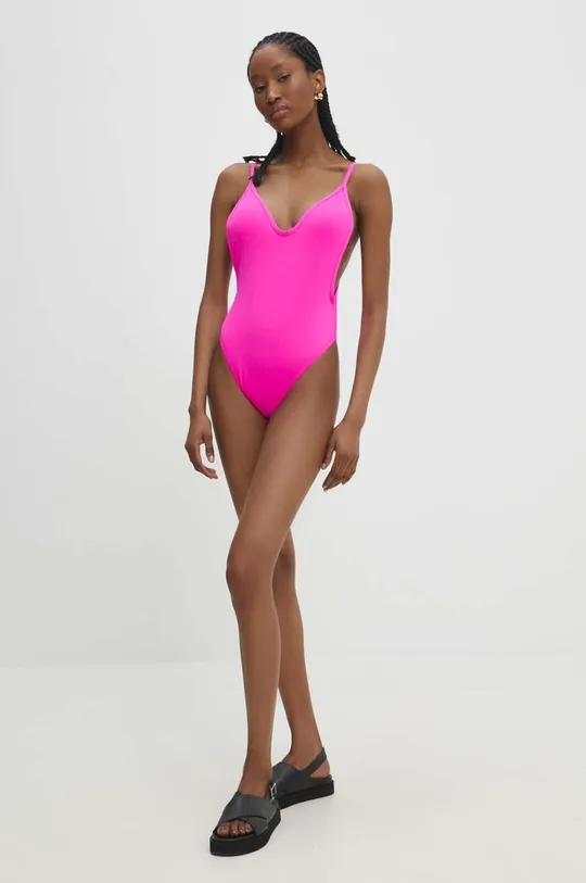 Jednodijelni kupaći kostim Answear Lab roza