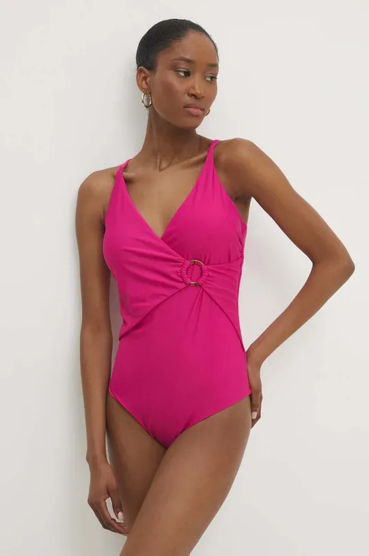 różowy Answear Lab jednoczęściowy strój kąpielowy Damski